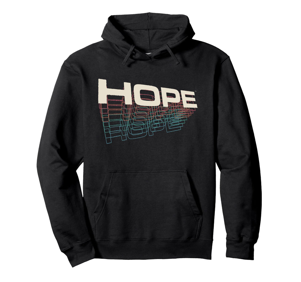 Hope Tv Typography Art Inspirational Hoodie - Aesthetic Graphic Men Women - T-Shirt, Sweatshirt, Hoodie