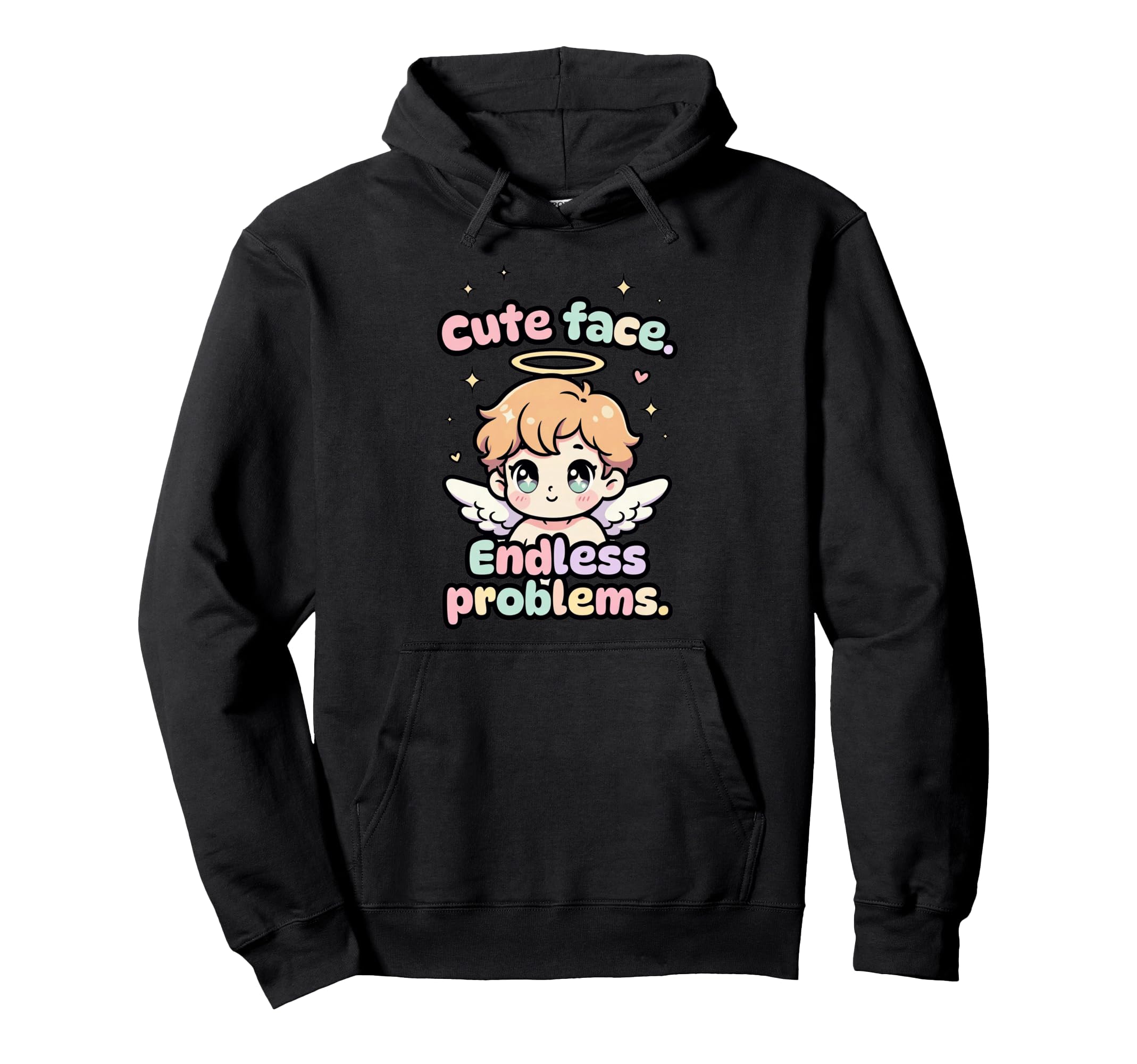Face Endless Problems Funny Kawaii Hoodie - Streetwear Style for Adults - T-Shirt, Sweatshirt, Hoodie