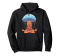 Meditation Jellyfish Yoga Pose Hoodie - Novelty Apparel for Adults - T-Shirt, Sweatshirt, Hoodie