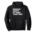 Hobby Self Care Origami Enthusiasts Hoodie - Minimalist Print Unisex - T-Shirt, Sweatshirt, Hoodie