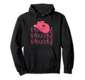 Rodeo White Howdy Western Cowboy Hat Hoodie - Streetwear Style for Adults - T-Shirt, Sweatshirt, Hoodie
