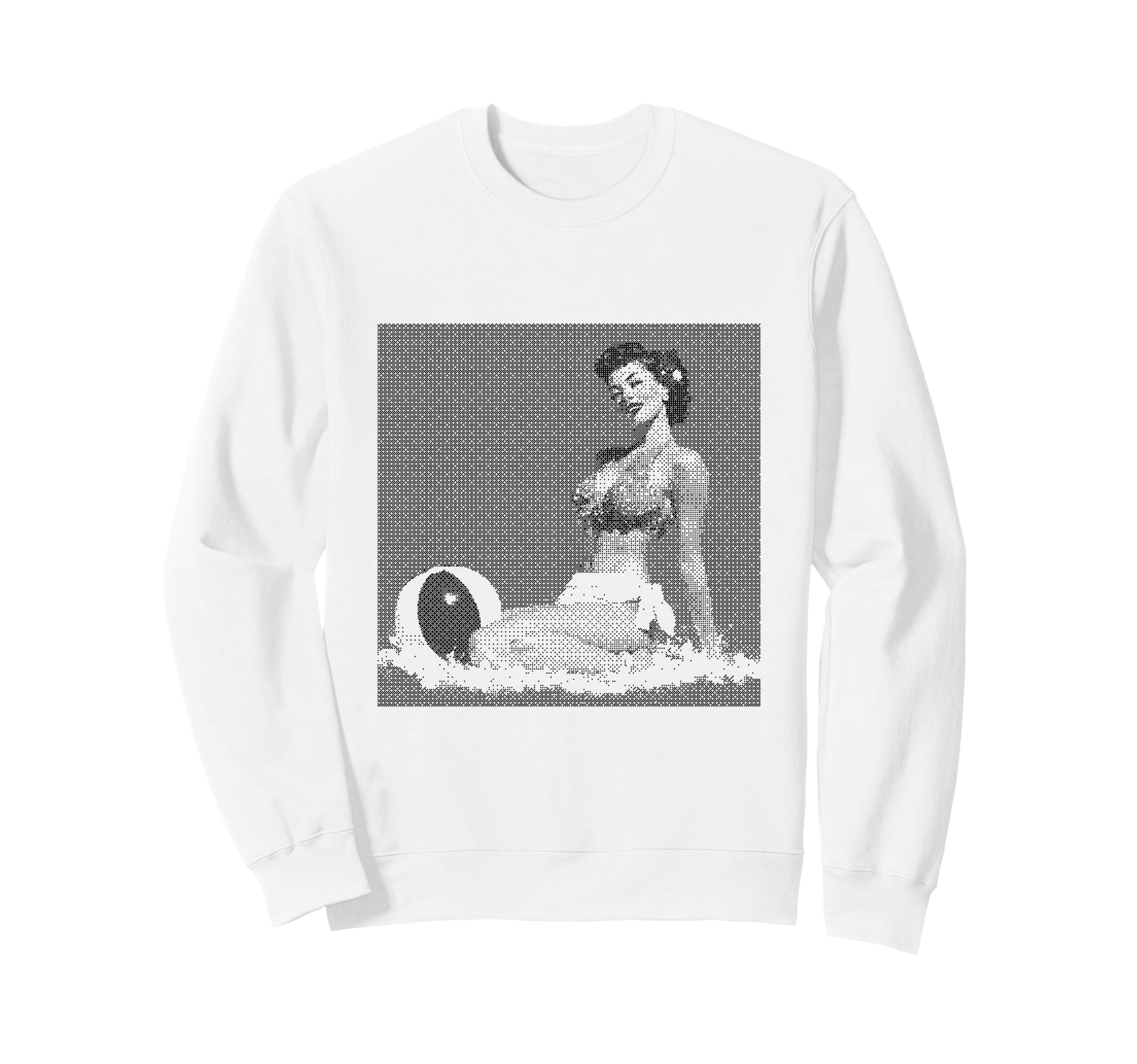 Pin Up Beach Art Sweatshirt - Fun Novelty Design for Adults - T-Shirt, Sweatshirt, Hoodie