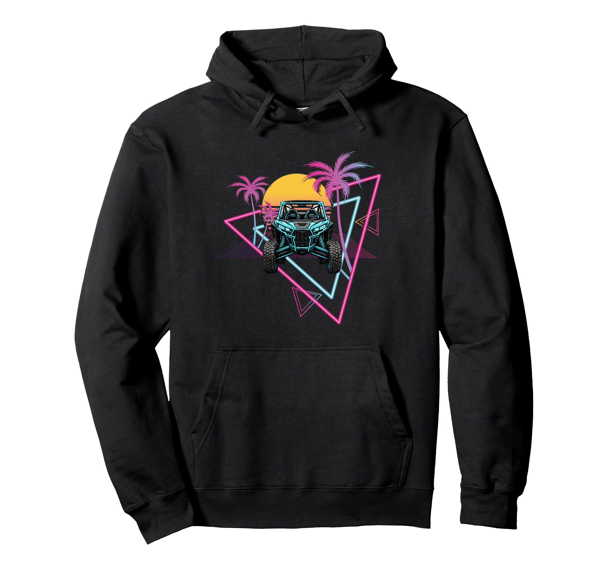 Vaporwave Utv Sxs Side Side Off Hoodie - Aesthetic Graphic for Adults - T-Shirt, Sweatshirt, Hoodie