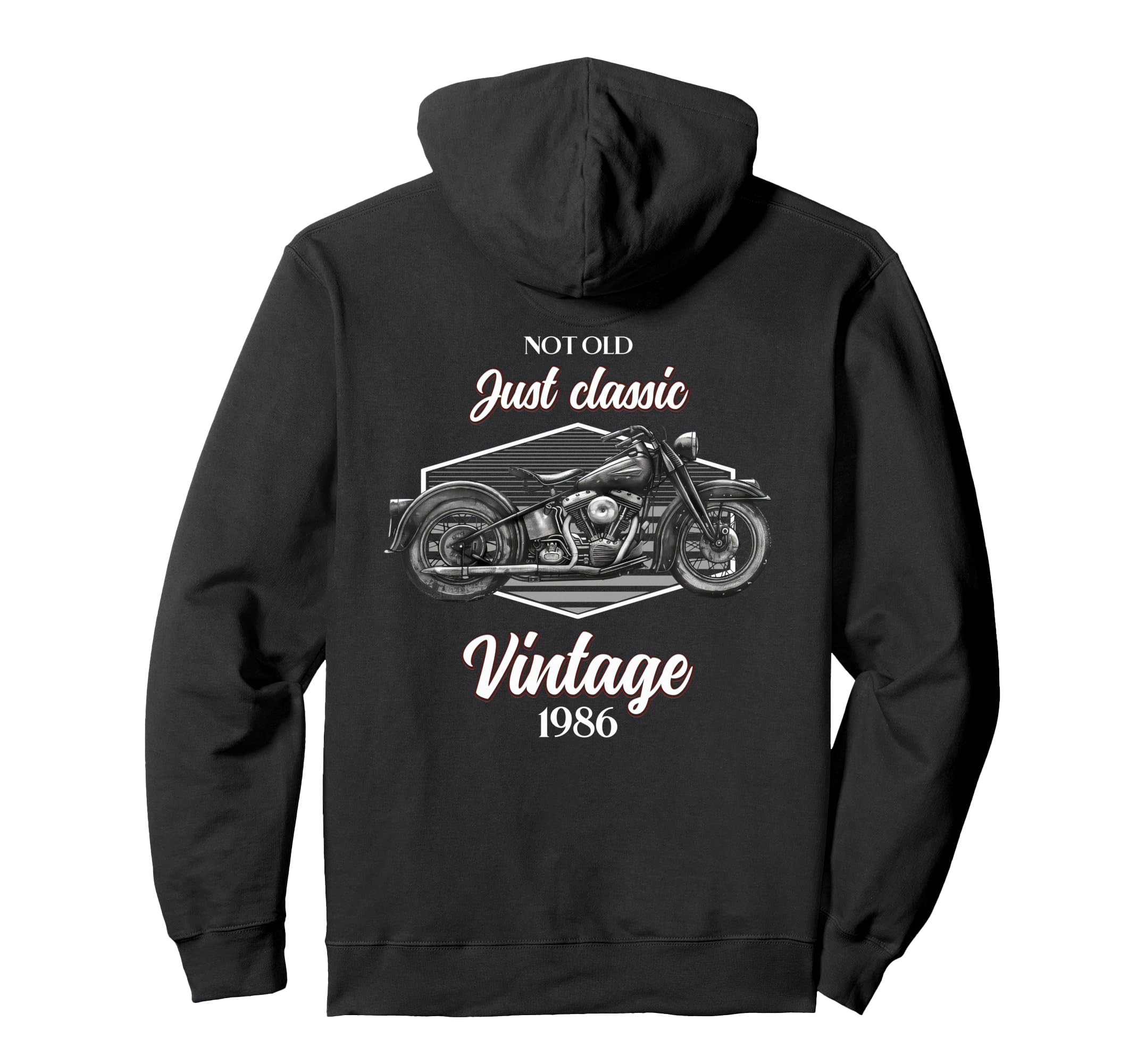 40Th Birthday Motorcycle Motorcyclist Biker Hoodie - Unique Graphic Unisex - T-Shirt, Sweatshirt, Hoodie