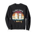 I Like Cats Baking Sunset Cat Sweatshirt - Casual Everyday Wear for Adults - T-Shirt, Sweatshirt, Hoodie