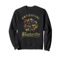 Antisocial Butterfly Fairy Grunge Sweatshirt - Custom Art Print Unisex - T-Shirt, Sweatshirt, Hoodie