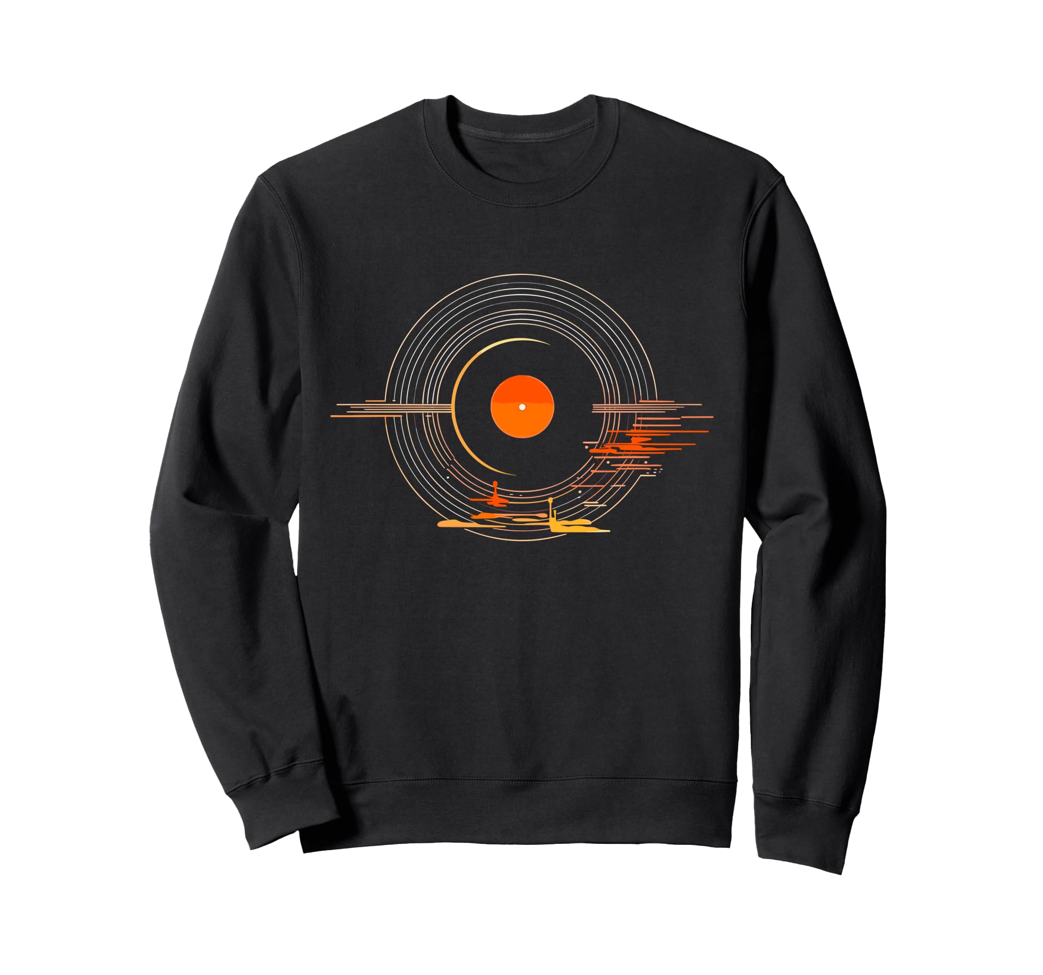 Turntable Vinyl Record Player Sketch Sweatshirt - Trendy Graphic Unisex - T-Shirt, Sweatshirt, Hoodie