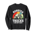 Monster Truck Are My Jam Sunset Sweatshirt - Unique Graphic Unisex - T-Shirt, Sweatshirt, Hoodie