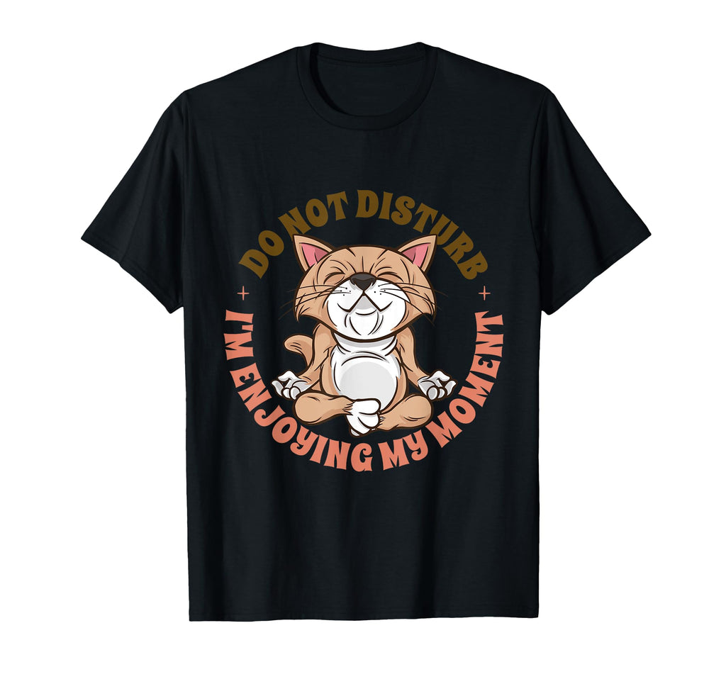 Funny Cat Mindfulness Meditation T-Shirt - Custom Art Print Unisex - T-Shirt, Sweatshirt, Hoodie