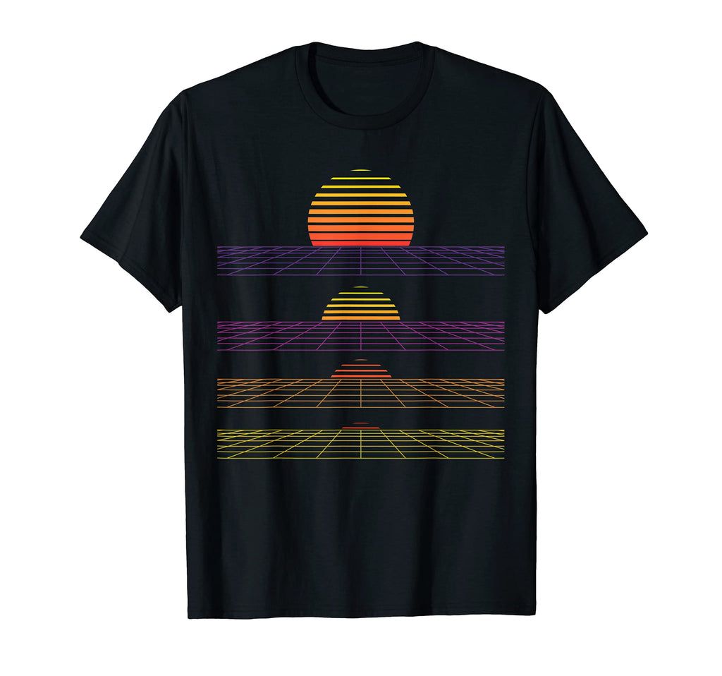 Outrun Synthwave Vaporwave Sunset T-Shirt - Unique Graphic for Adults - T-Shirt, Sweatshirt, Hoodie