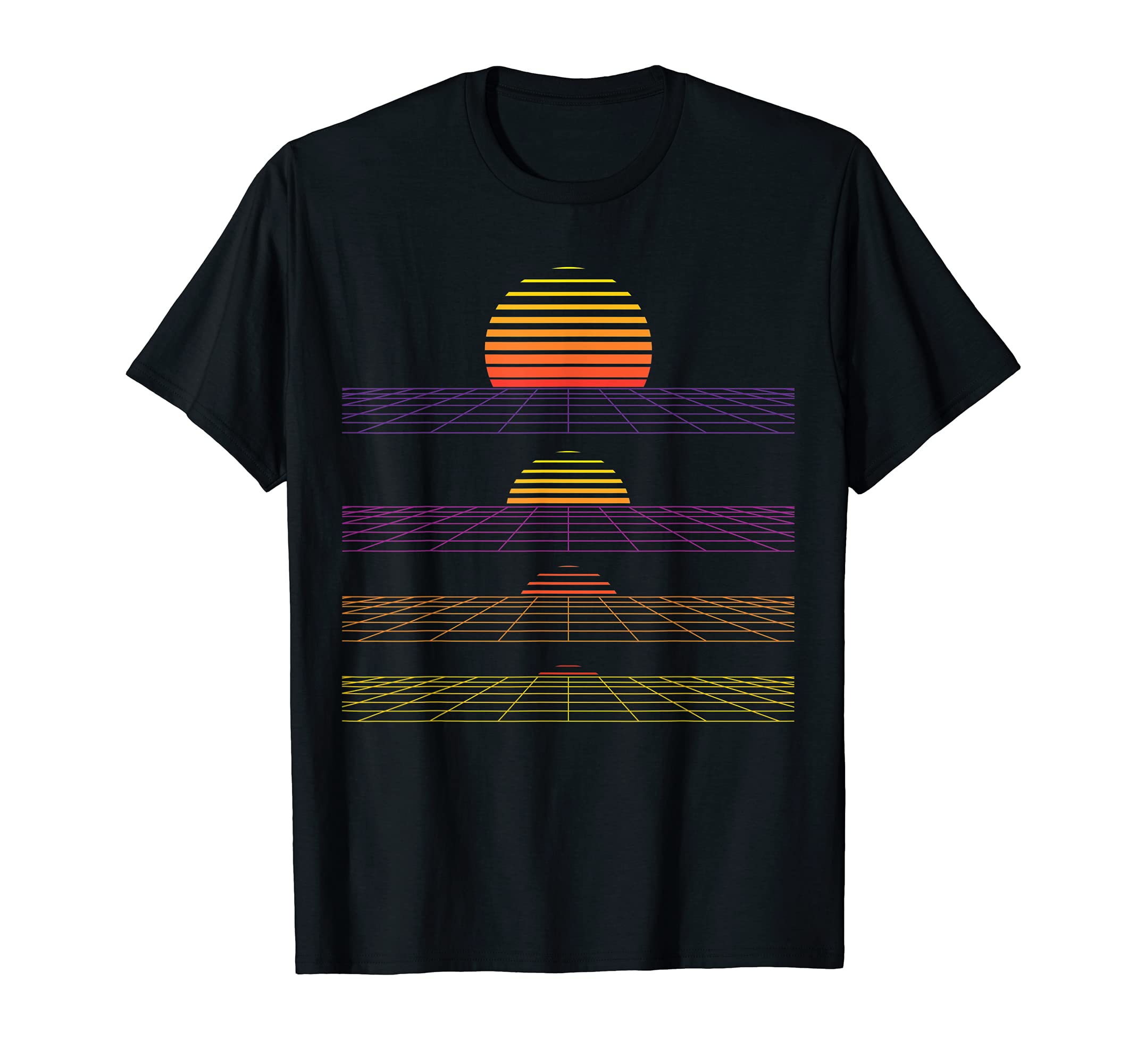 Outrun Synthwave Vaporwave Sunset T-Shirt - Unique Graphic for Adults - T-Shirt, Sweatshirt, Hoodie