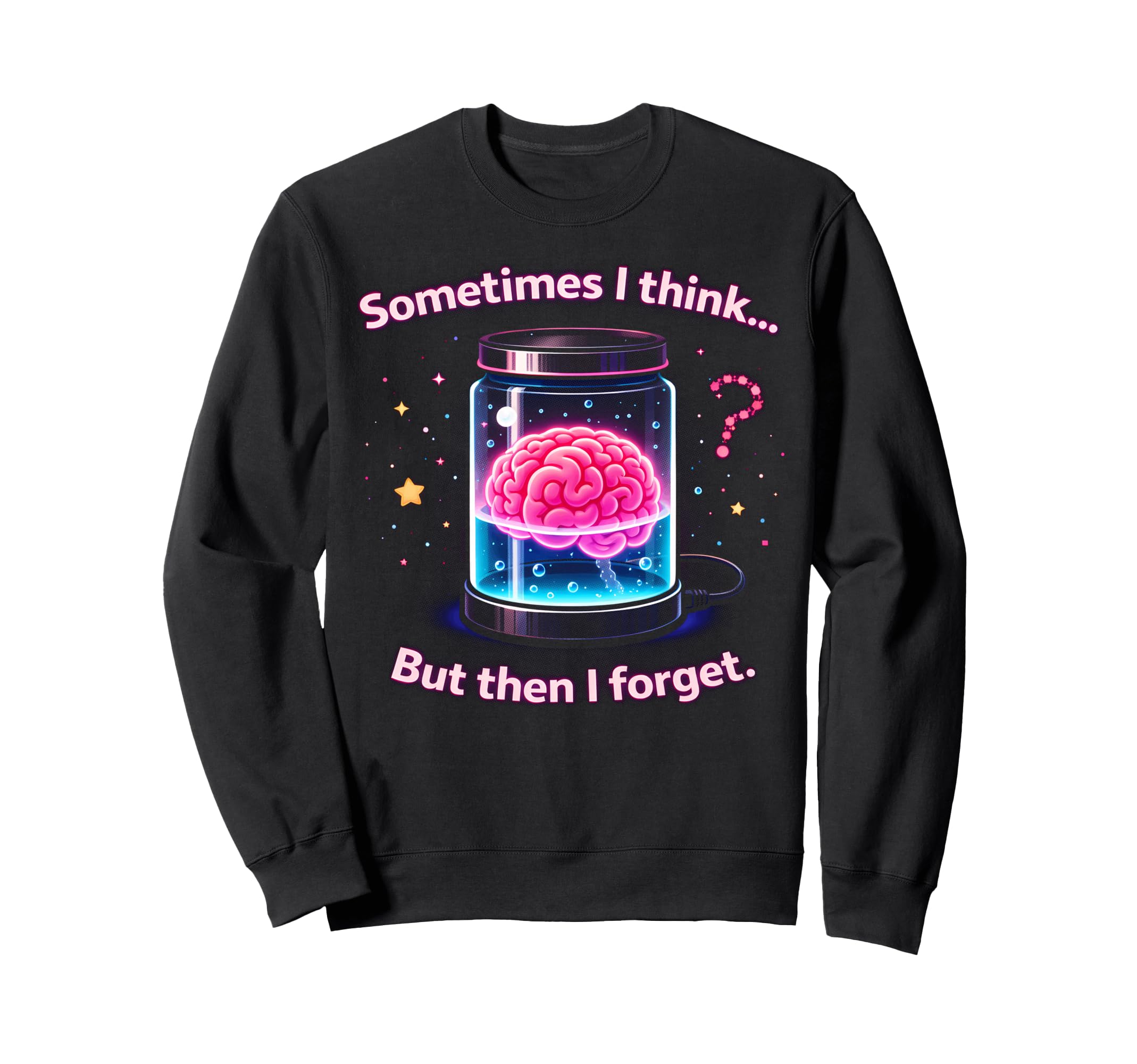 Forgetful Brain Meme Cartoon Sweatshirt - Streetwear Style for Adults - T-Shirt, Sweatshirt, Hoodie