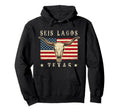 Seis Lagos Texas Western Patriotic Hoodie - Casual Everyday Wear Unisex - T-Shirt, Sweatshirt, Hoodie