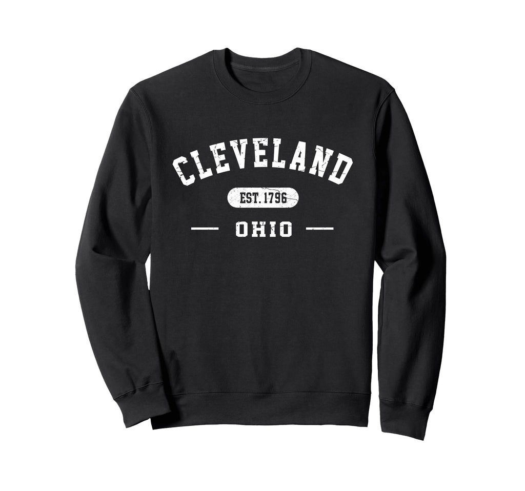 Cleveland Ohio Est 1796 Athletic Sweatshirt - Custom Art Print Unisex - T-Shirt, Sweatshirt, Hoodie
