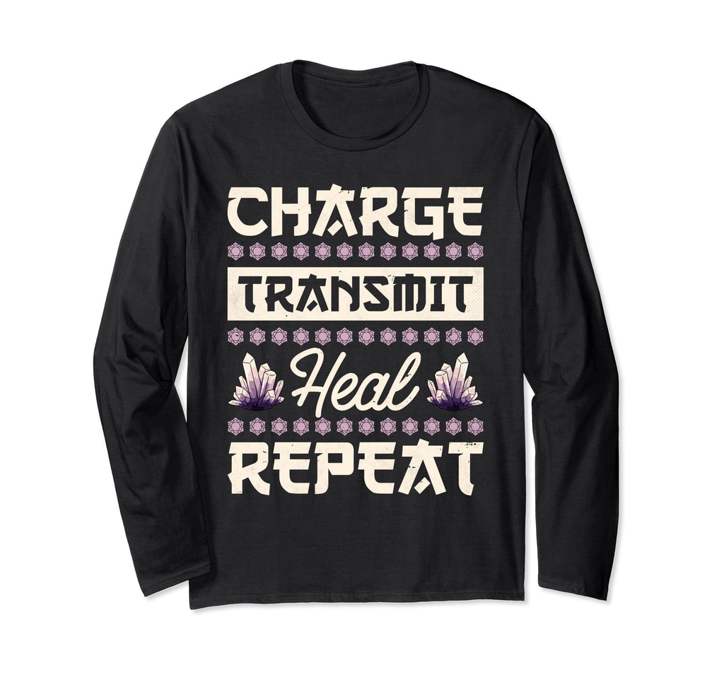 Crystal Healing Charge Transmit Heal T-Shirt - Aesthetic Graphic Unisex - T-Shirt, Sweatshirt, Hoodie