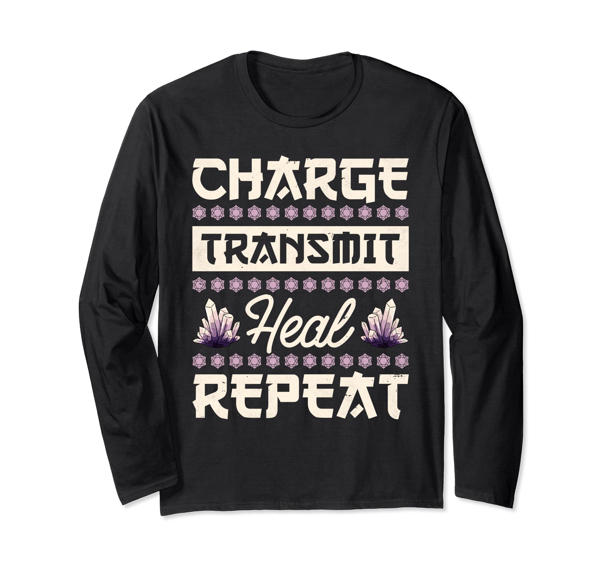 Crystal Healing Charge Transmit Heal T-Shirt - Aesthetic Graphic Unisex - T-Shirt, Sweatshirt, Hoodie