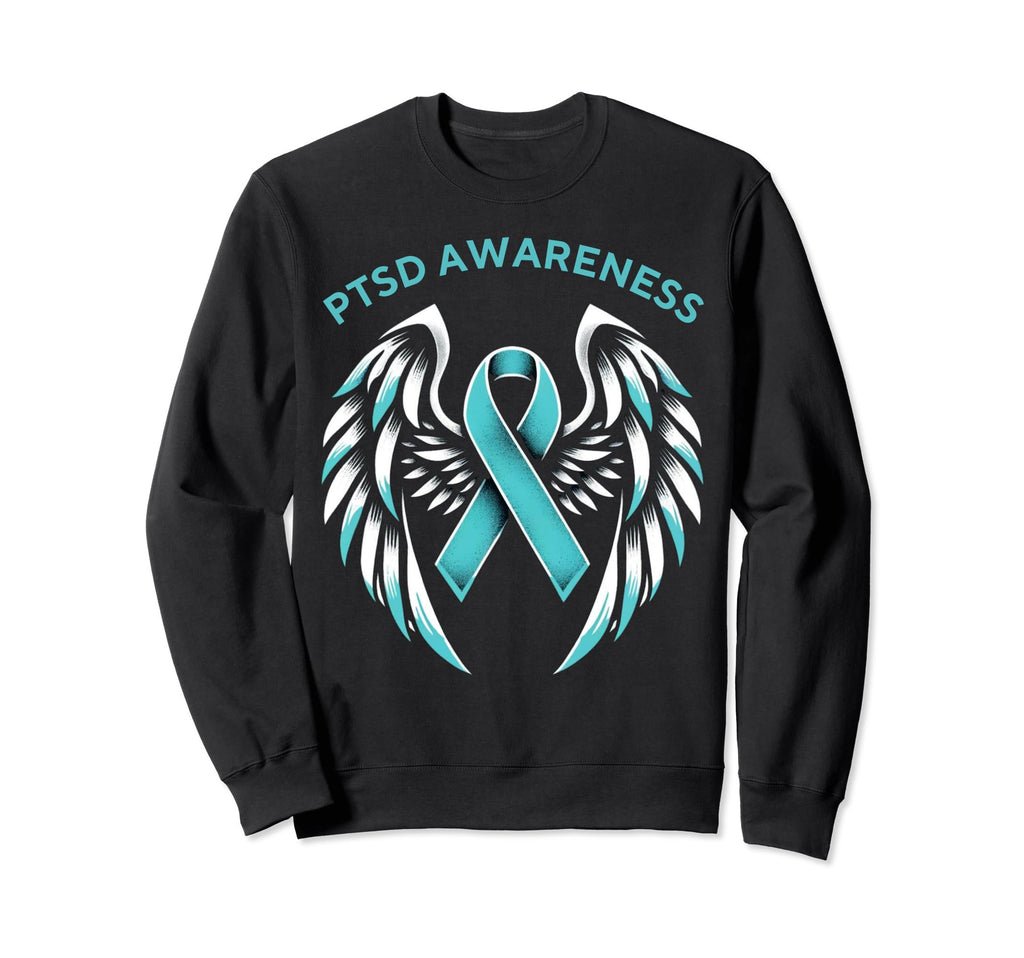 Ptsd Awareness Inspirational Sweatshirt - Minimalist Print Men Women - T-Shirt, Sweatshirt, Hoodie