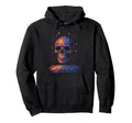 Disco Ball Skull Dance Party Dark Hoodie - Aesthetic Graphic for Adults - T-Shirt, Sweatshirt, Hoodie
