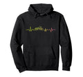 Motorcycle Biker Heartbeat Hoodie - Graphic Print Unisex - T-Shirt, Sweatshirt, Hoodie