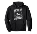 Raised 80S Synthwave Cassette Music Hoodie - Novelty Apparel Men Women - T-Shirt, Sweatshirt, Hoodie