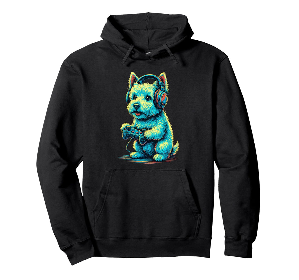 West Highland White Terrier Gamer Hoodie - Casual Everyday Wear for Adults - T-Shirt, Sweatshirt, Hoodie