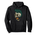 Mohawk Skull Musician Skeleton Party Hoodie - Minimalist Print Unisex - T-Shirt, Sweatshirt, Hoodie