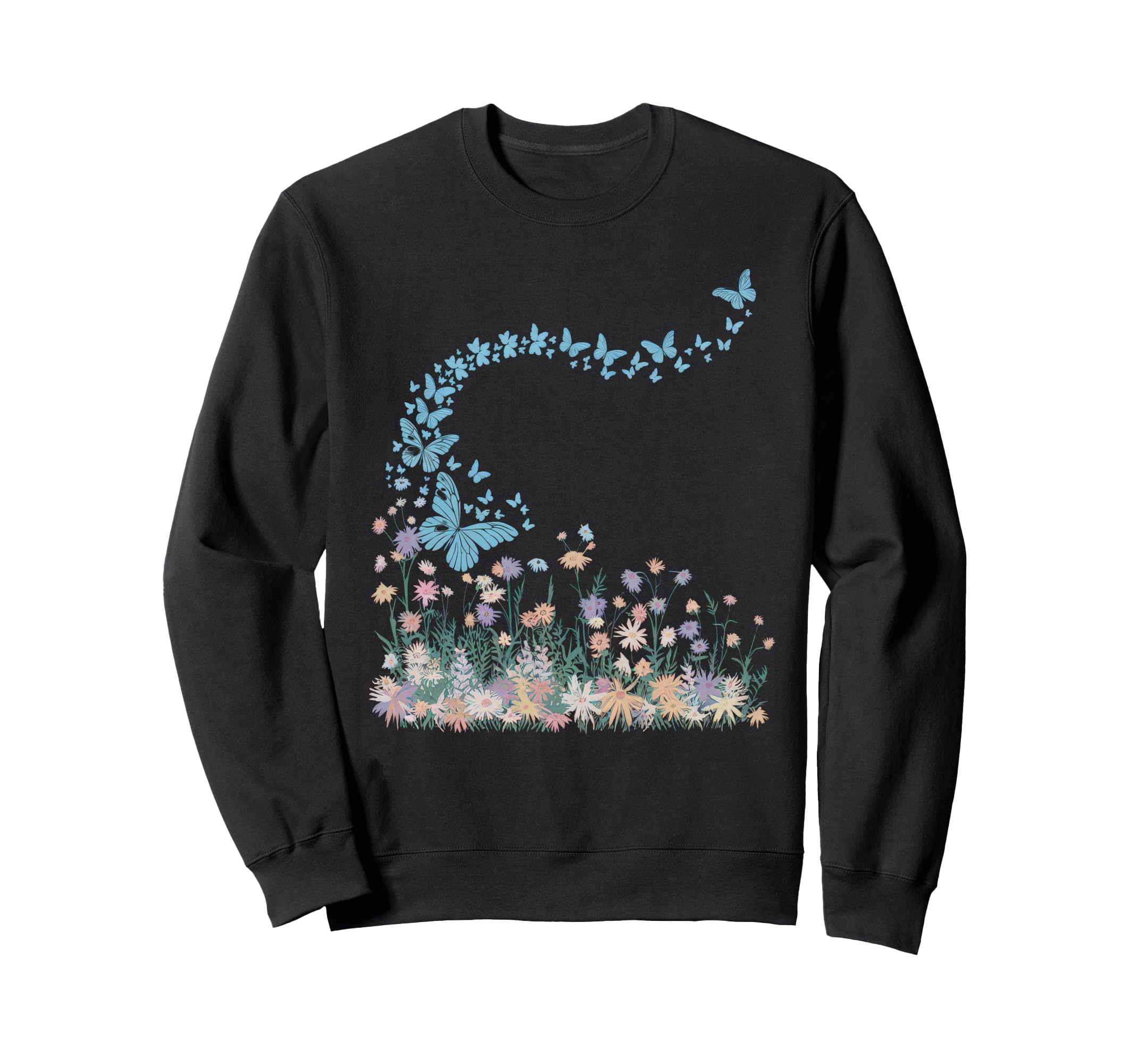 Floral Boho Wildflower Botanical Sweatshirt - Streetwear Style Men Women - T-Shirt, Sweatshirt, Hoodie