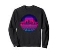 City Skyline Sunset 70S 80S Sweatshirt - Novelty Apparel for Adults - T-Shirt, Sweatshirt, Hoodie