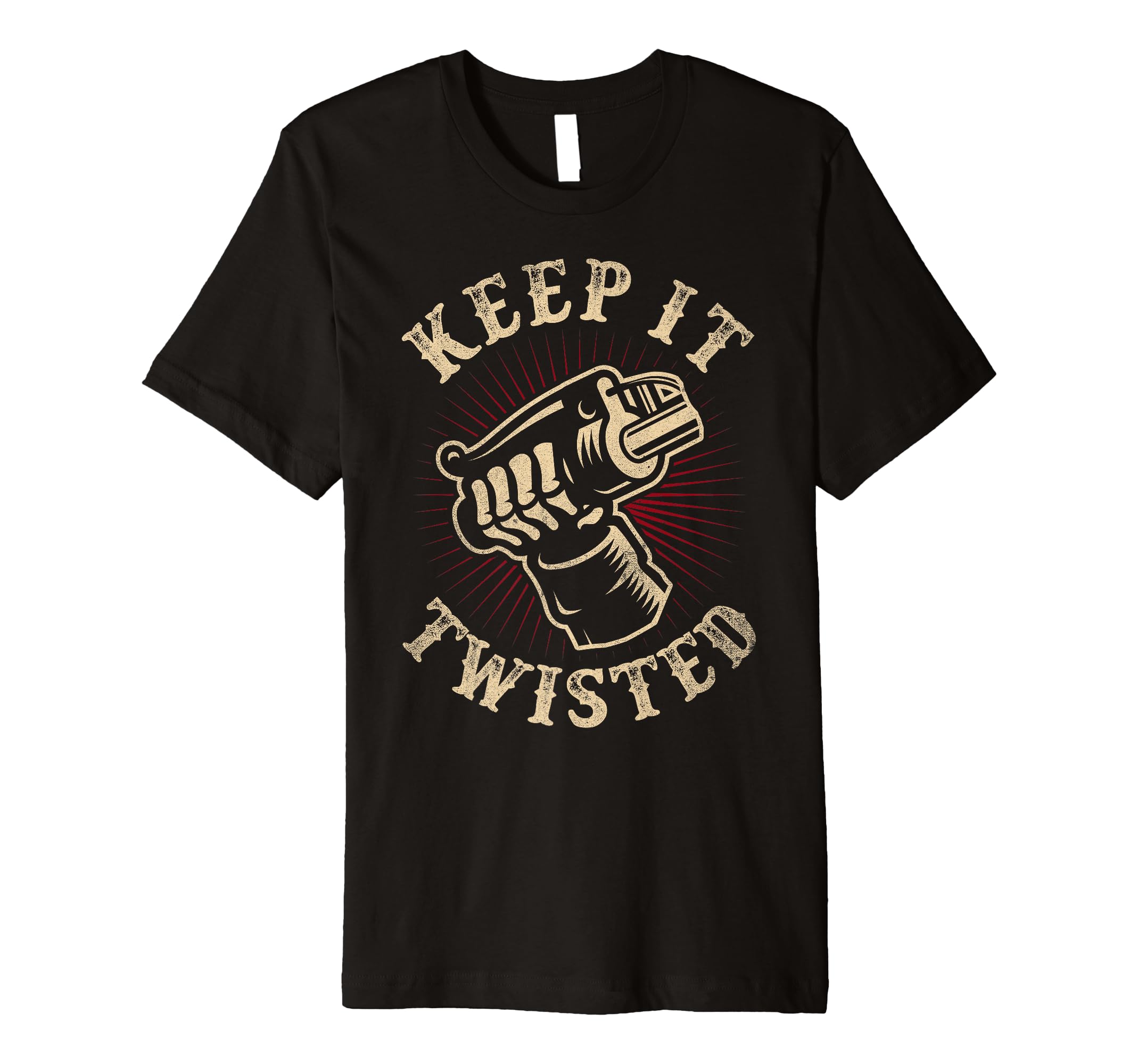 Keep It Twisted Motorcycle T-Shirt - Aesthetic Graphic for Adults - T-Shirt, Sweatshirt, Hoodie