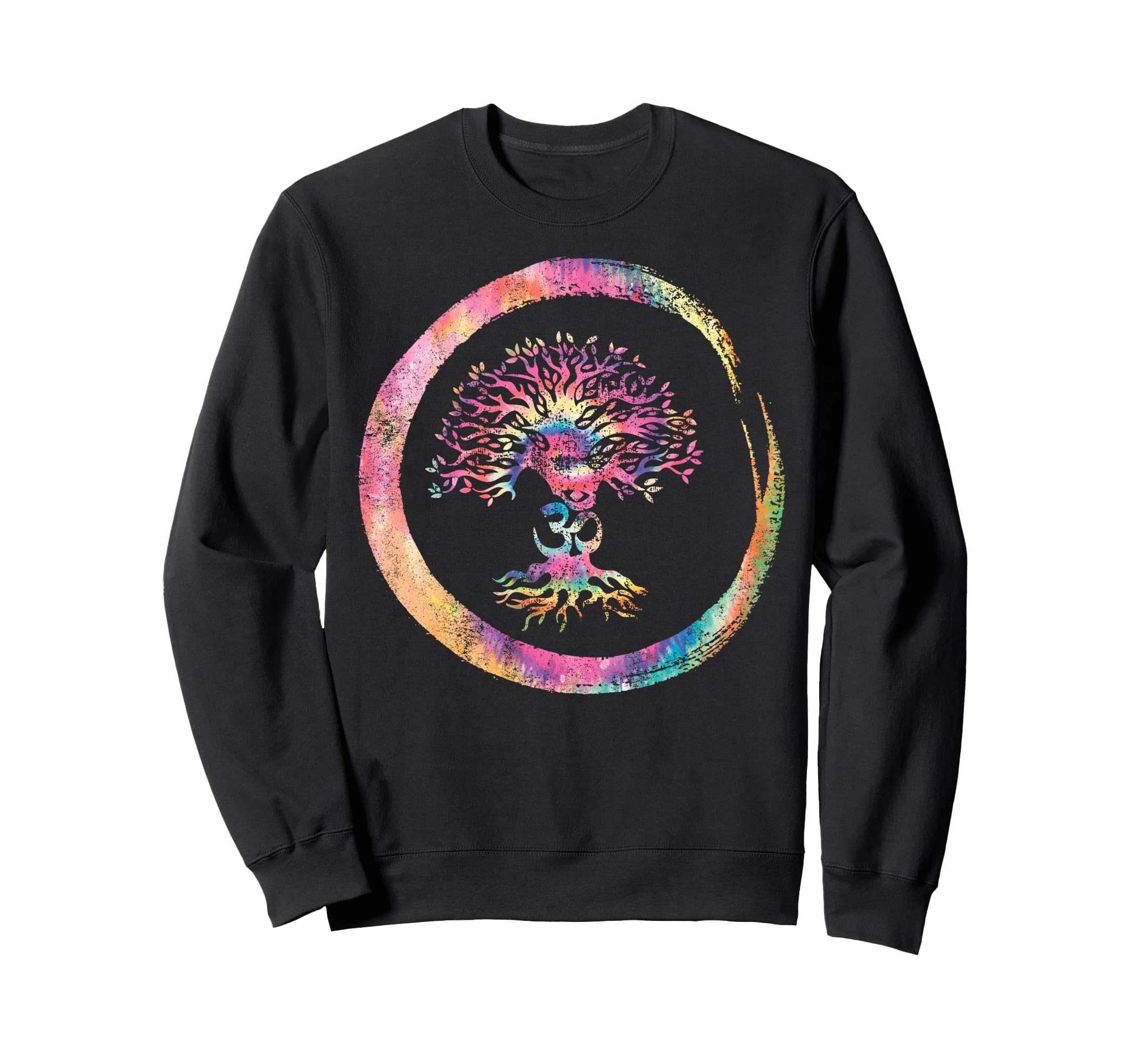 Sacred Yoga Tree Meditation Om Sweatshirt - Aesthetic Graphic Unisex - T-Shirt, Sweatshirt, Hoodie