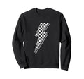 Checkered Lightning Stylish Sweatshirt - Streetwear Style Men Women - T-Shirt, Sweatshirt, Hoodie