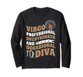 Virgo Professional Overthinker Black Zodiac T-Shirt - Graphic Print Unisex - T-Shirt, Sweatshirt, Hoodie