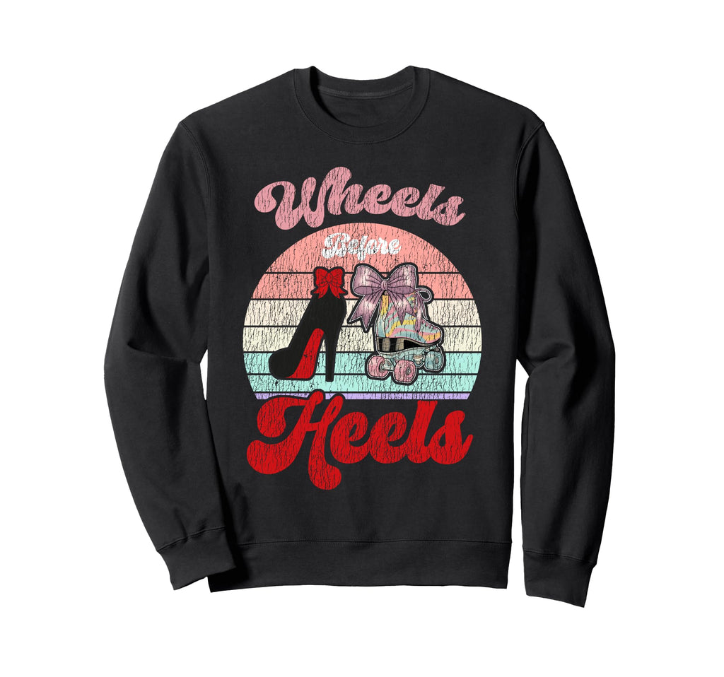 Roller Skating Skate 1970S Wheels Sweatshirt - Minimalist Print Unisex - T-Shirt, Sweatshirt, Hoodie