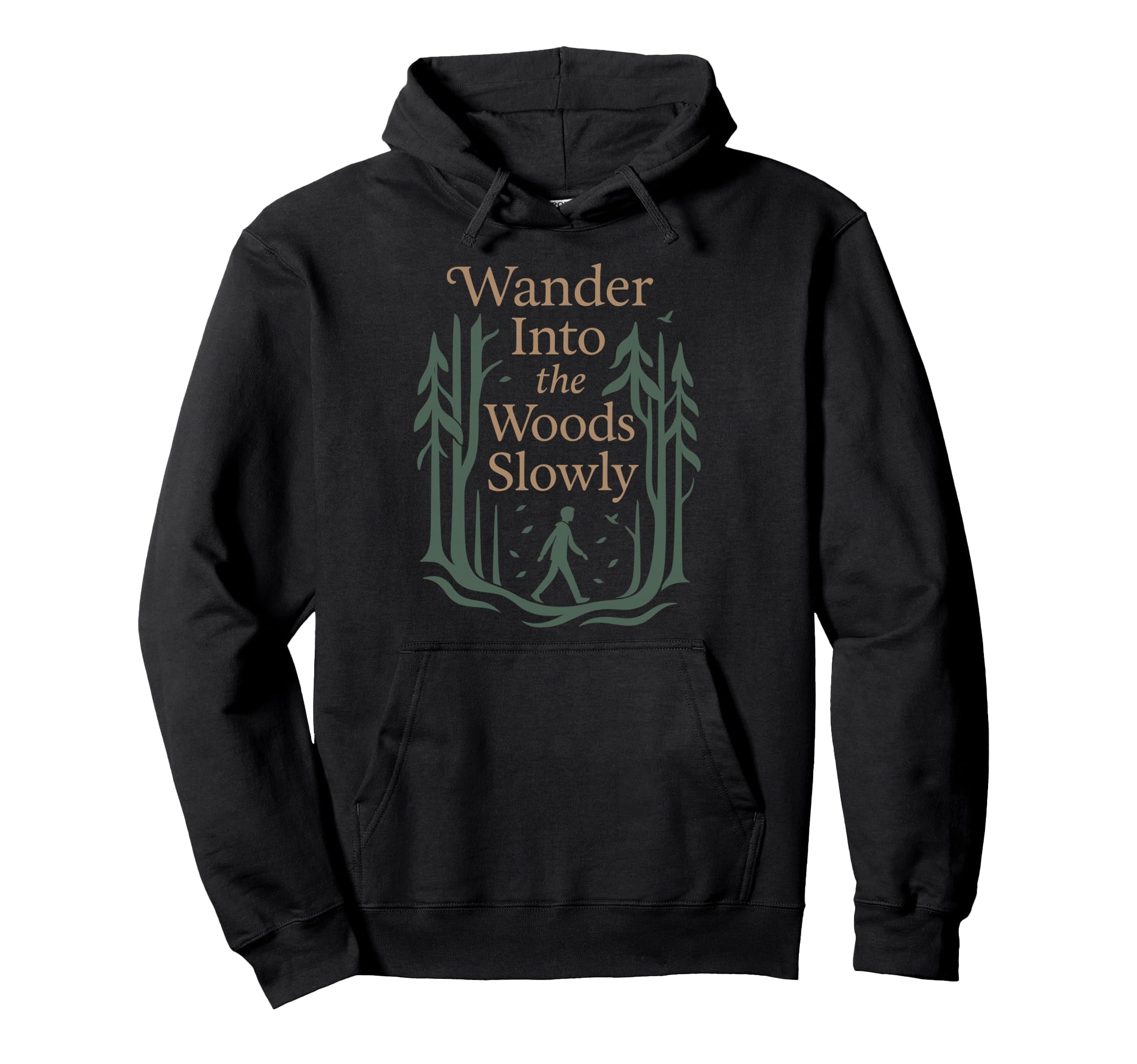 Forest Walk Overthinker Mental Reset Gift Hoodie - Minimalist Print Unisex - T-Shirt, Sweatshirt, Hoodie