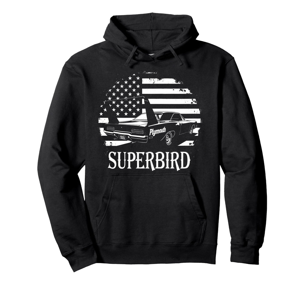 Old School Plymouth Superbird Car Hoodie - Aesthetic Graphic Men Women - T-Shirt, Sweatshirt, Hoodie