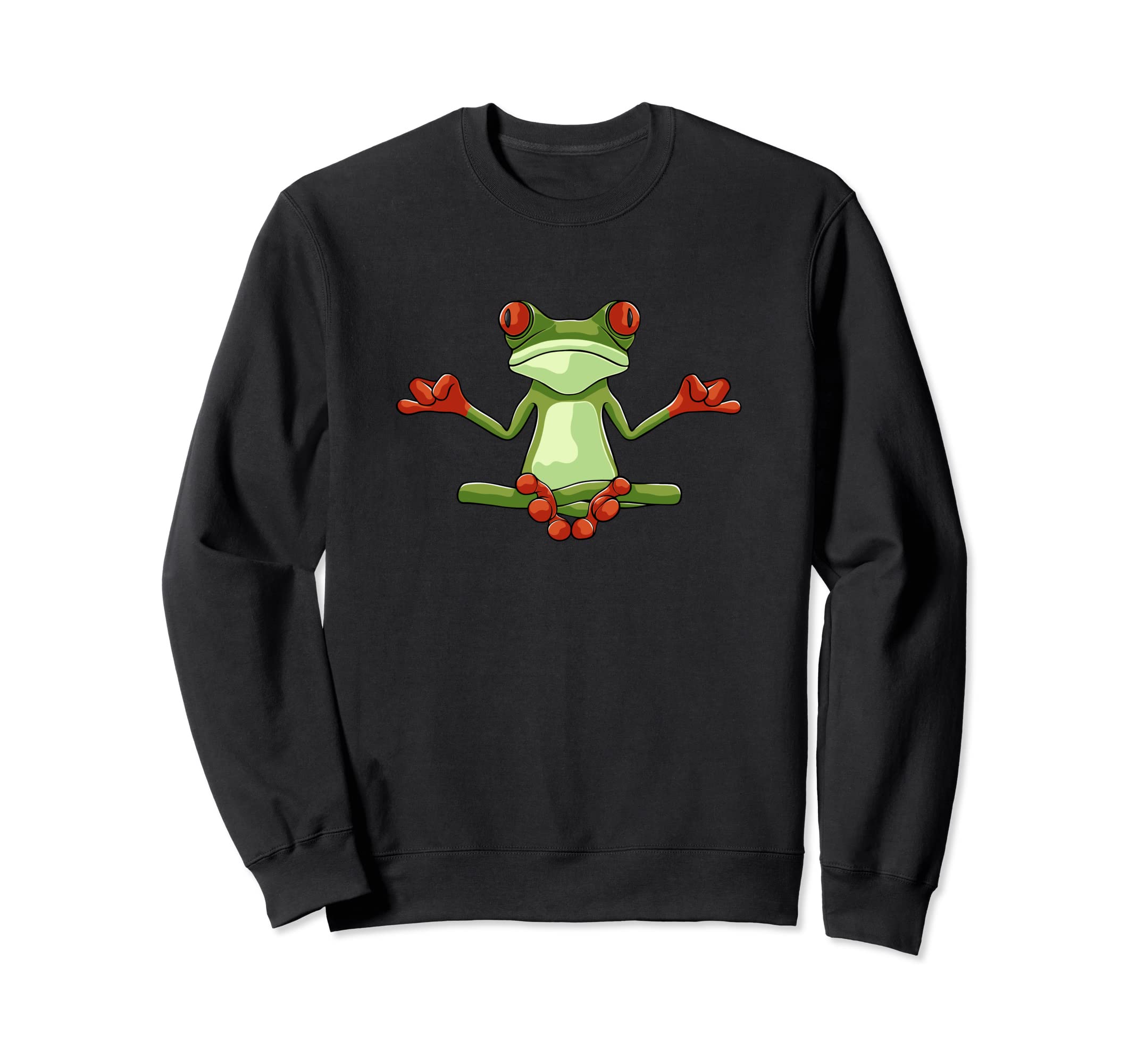 Meditation Zen Frog Yoga Pose Sweatshirt - Streetwear Style for Adults - T-Shirt, Sweatshirt, Hoodie