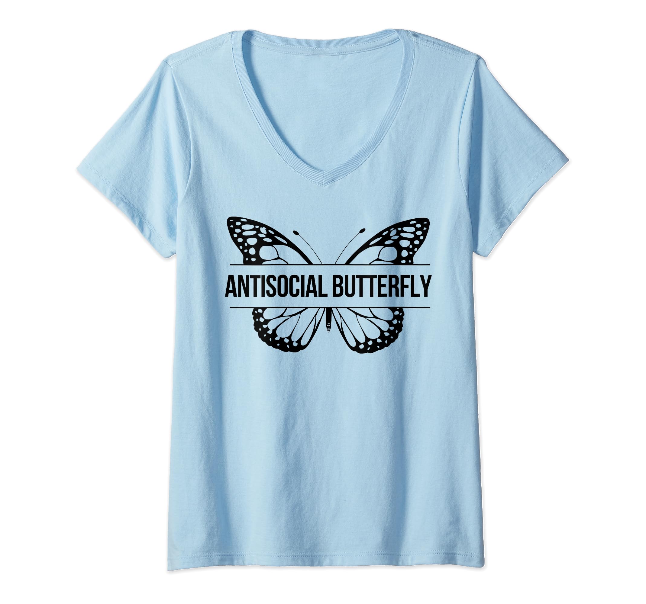 Funny Antisocial Butterfly Sassy T-Shirt - Minimalist Print for Adults - T-Shirt, Sweatshirt, Hoodie