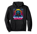 Watch More Horror 80S Synthwave Werewolf Hoodie - Graphic Print Men Women - T-Shirt, Sweatshirt, Hoodie