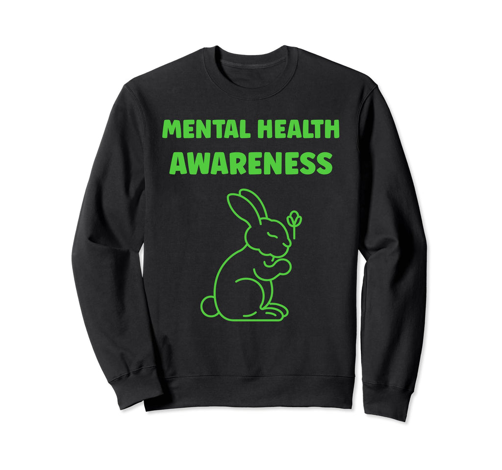 Bunny Brain Illness Animal Mental Sweatshirt - Unique Graphic for Adults - T-Shirt, Sweatshirt, Hoodie