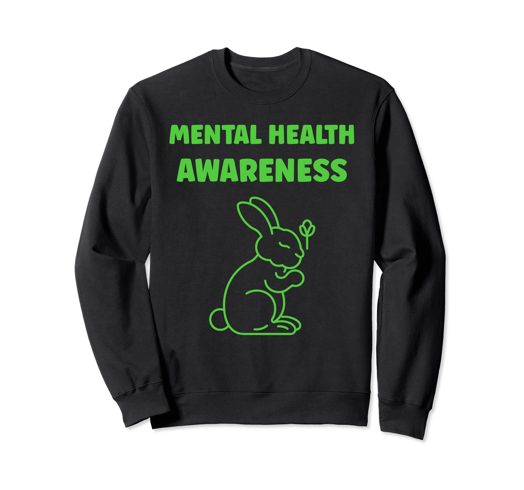 Bunny Brain Illness Animal Mental Sweatshirt - Unique Graphic for Adults - T-Shirt, Sweatshirt, Hoodie
