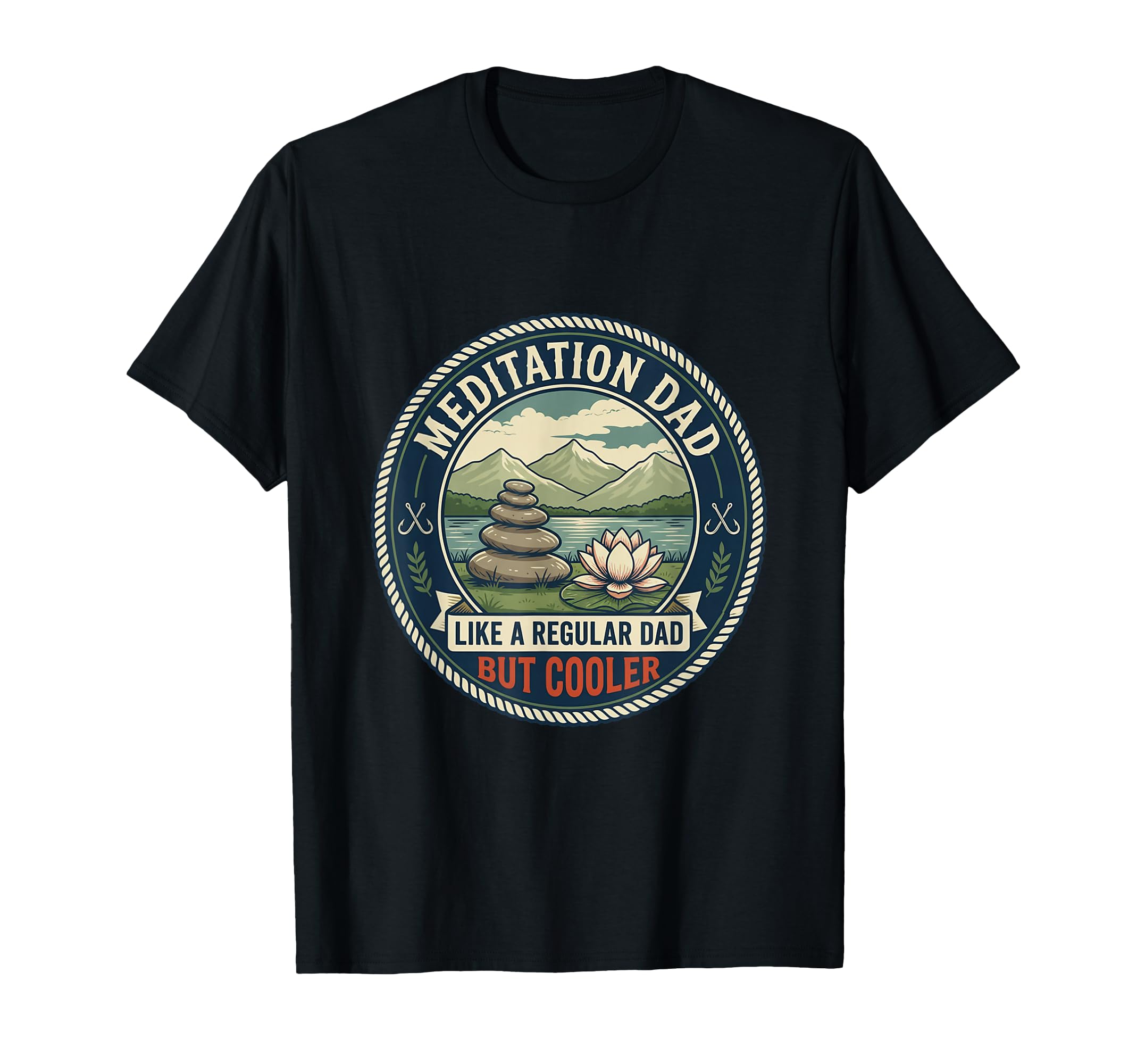 Meditation Dad Mindfulness Yoga T-Shirt - Fun Novelty Design for Adults - T-Shirt, Sweatshirt, Hoodie