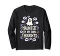 Halloween Haunted Mental Health T-Shirt - Minimalist Print Unisex - T-Shirt, Sweatshirt, Hoodie