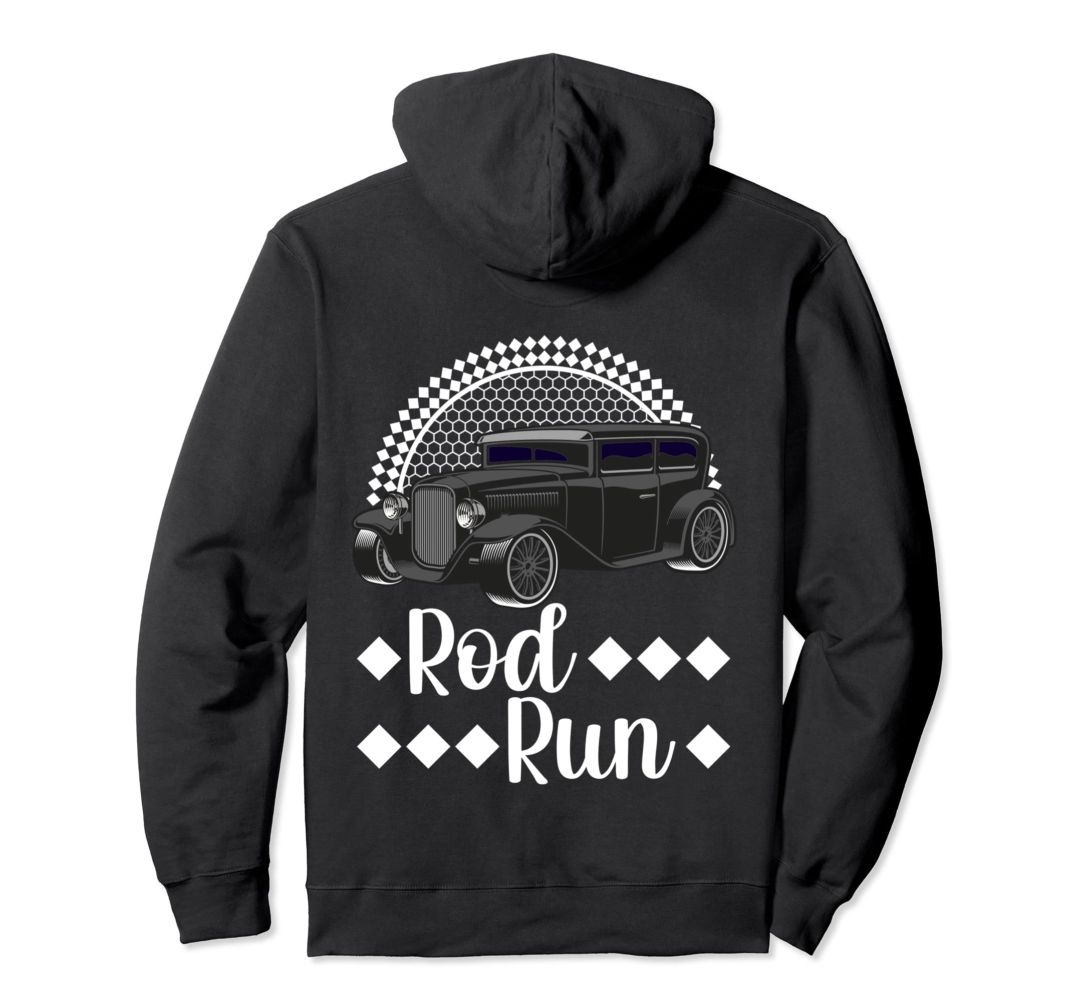 Rod Run Hot Rod Sedan Rat Rod Car Hoodie - Aesthetic Graphic Men Women - T-Shirt, Sweatshirt, Hoodie