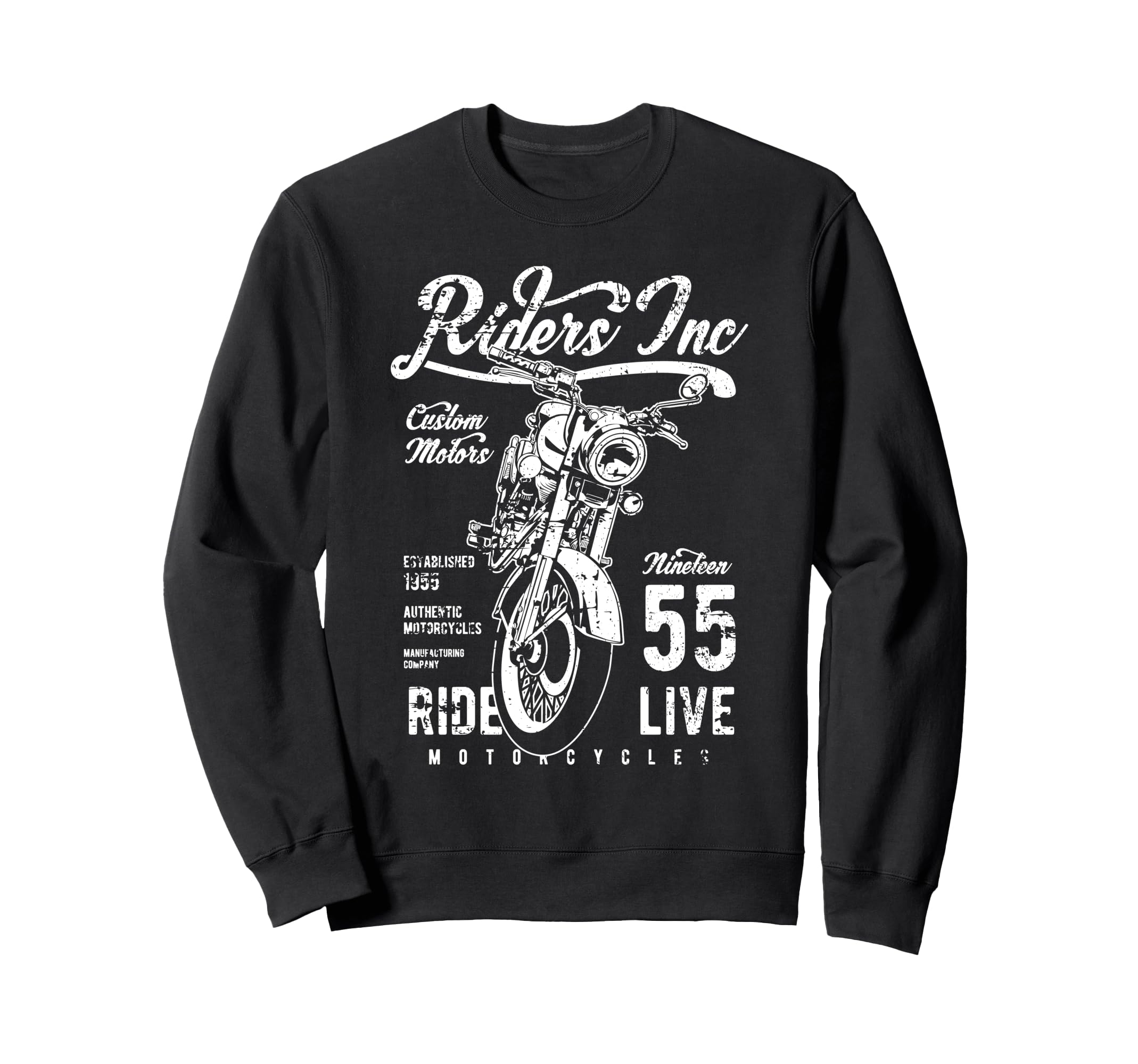 Riders Inc 1955 Motorcycle Sweatshirt - Streetwear Style Men Women - T-Shirt, Sweatshirt, Hoodie