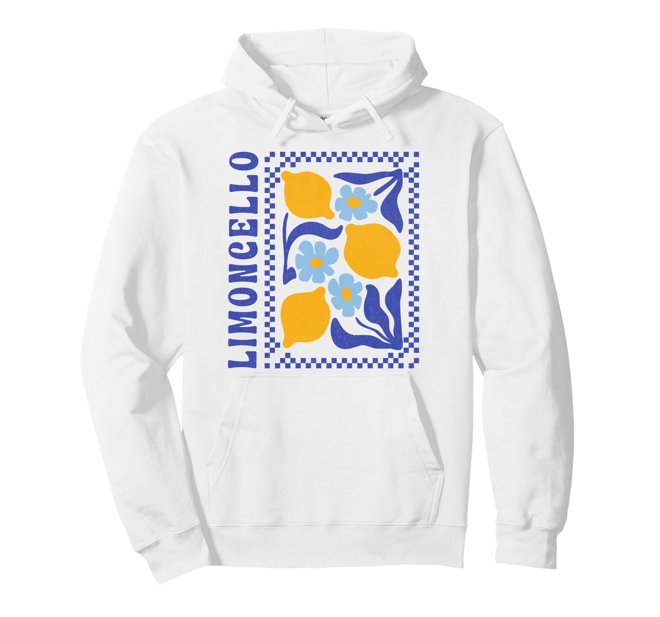 Limoncello Boho Floral Lemons Hoodie - Casual Everyday Wear Men Women - T-Shirt, Sweatshirt, Hoodie