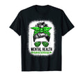 Mental Health Matter Messy Bun T-Shirt - Aesthetic Graphic for Adults - T-Shirt, Sweatshirt, Hoodie