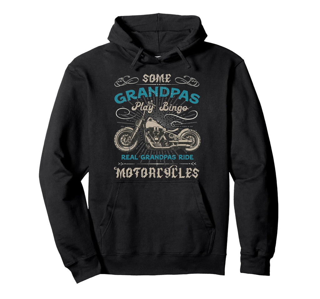 Grandpas Ride Motorcycles Biker Hoodie - Minimalist Print Unisex - T-Shirt, Sweatshirt, Hoodie
