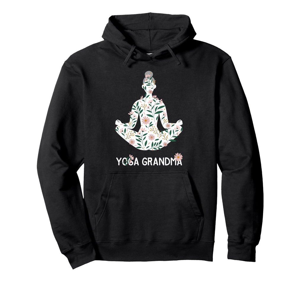 Yoga Grandma Meditation Mandala Chakras Hoodie - Novelty Apparel Unisex - T-Shirt, Sweatshirt, Hoodie