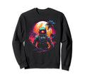 Synthwave Astronaut Cyberpunk 80S Sweatshirt - Novelty Apparel for Adults - T-Shirt, Sweatshirt, Hoodie