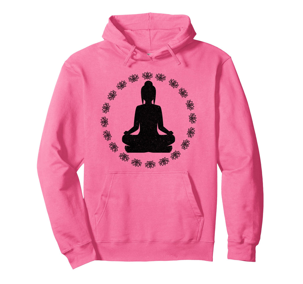Yoga Spiritual Meditation Pose Lotus Hoodie - Graphic Print for Adults - T-Shirt, Sweatshirt, Hoodie